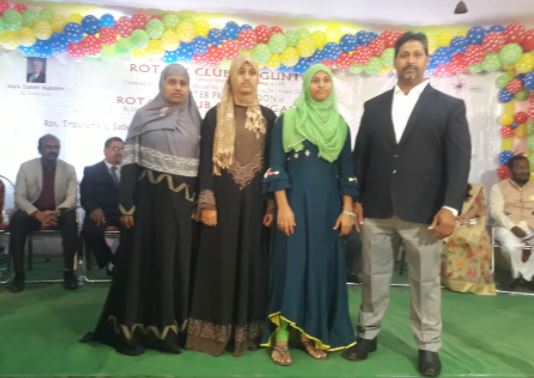 power lifter Sandani with family