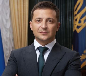 Ukraine president Volodymyr Zelensk